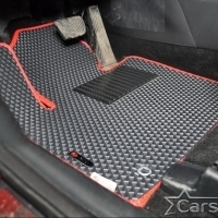 Автомобильные коврики EVA на Hyundai Santa Fe IV рестайл 3 ряда (2020-2024)