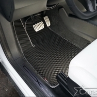 Коврики текстильные на Tesla Model X 6 мест 3 ряда (2015->) 