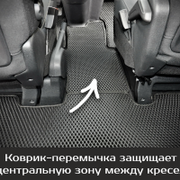 Коврики текстильные на Opel Zafira Life 7 мест, не Long (2019-2025) 