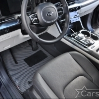 Коврики текстильные на Kia Carnival IV (8мест) Россия (2020->) 