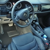 Коврики текстильные на Skoda Kodiaq I 3 ряда (2016->)