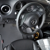 Коврики текстильные на Mercedez-Benz V-klasse II W447 (2 ряд - 2 места с проходом) (2014->)
