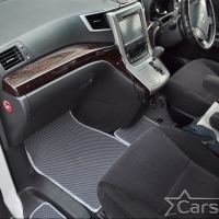 Двухслойные коврики EVA на Toyota Vellfire I пр.руль (2008-2014) 2 ряд - 2 места
