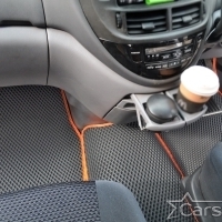 Двухслойные коврики EVA на Toyota Estima II пр.руль (2000-2006)