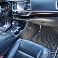 Двухслойные коврики EVA на Toyota Highlander III 3 ряда (2013-2019)