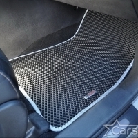 Двухслойные коврики EVA на Toyota Highlander III 3 ряда (2013-2019)