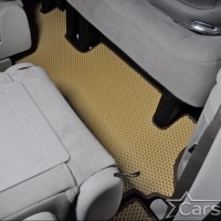 Автомобильные коврики EVA на Dodge Grand Caravan V (2007-2020) 2 ряд: кресла 1+1 не убираются в пол