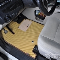 Автомобильные коврики EVA на Chrysler Grand Voyager V (2008->) 2 ряд: кресла 2+1 без прохода