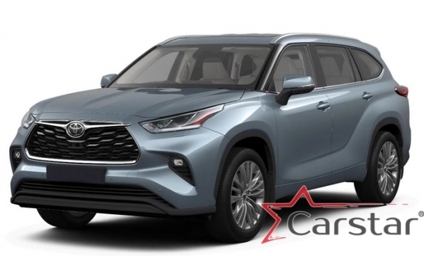 Двухслойные коврики EVA для Toyota Highlander IV (2019->) 