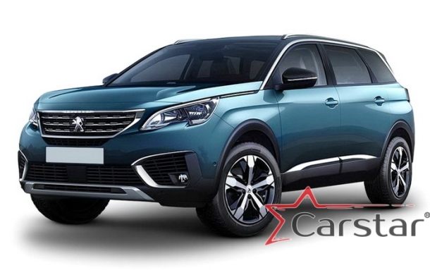Текстильные коврики для Peugeot 5008 II 3 ряда (2017->)