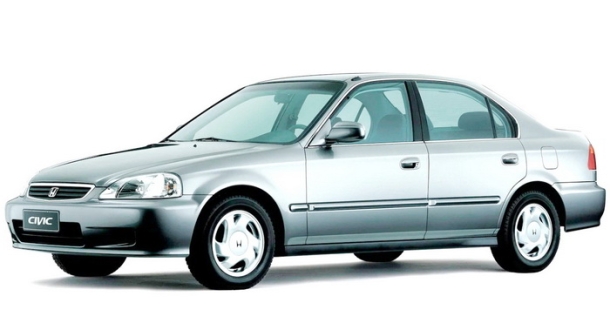Двухслойные коврики EVA для Honda Civic VI 4D седан (1995-2001)