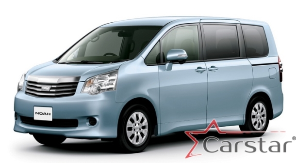 Двухслойные коврики EVA для Toyota Noah-Voxy II пр.руль (2007-2015) 2 ряд - с проходом